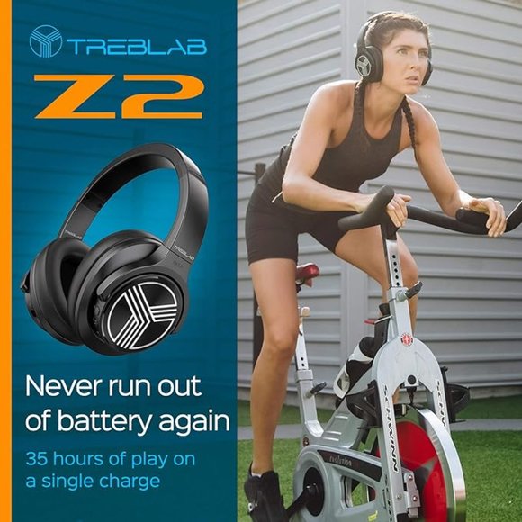 TREBLAB Z2 Wireless HD Headphones Bluetooth Active Noise Canceling - Picture 5 of 6